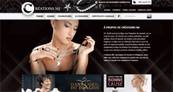 Desktop Screenshot of creationsmj.com